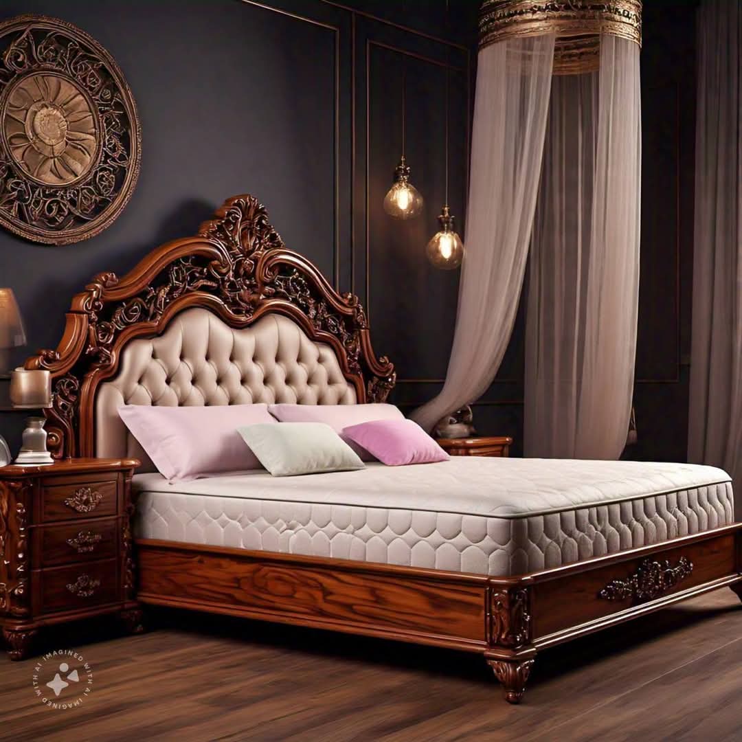 Wooden Carving Bed