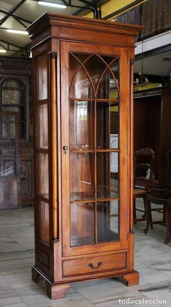 Vintage Curio Glass Cabinet